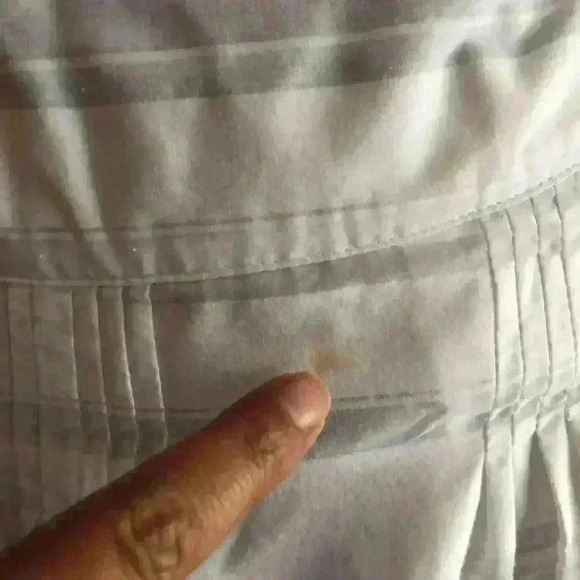 VTG MERVYN' S HILLARD & HANSEN WHITE STRIPED LINED A-LINE SKIRT SIZE 4 - Picture 5 of 8